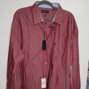 Men's Nautica button up shirt size 18.5